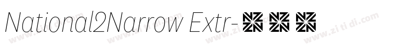 National2Narrow Extr字体转换